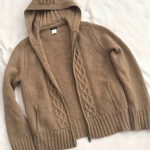 J. Crew Hooded Zip-Up Sweater